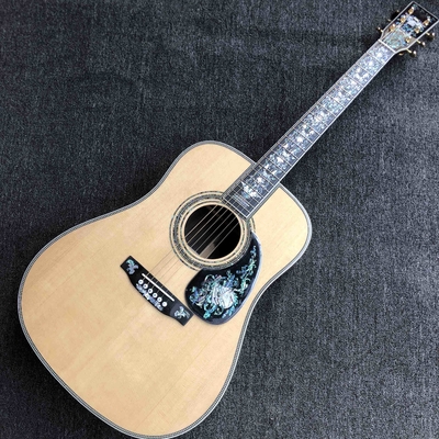 Personalizado AAAAA D100AA hecha a mano de madera sólida Vintage D Dreadnought D100A Guitarra acústica de lujo proveedor