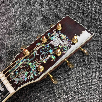 Personalizado AAAAA D100AA hecha a mano de madera sólida Vintage D Dreadnought D100A Guitarra acústica de lujo proveedor