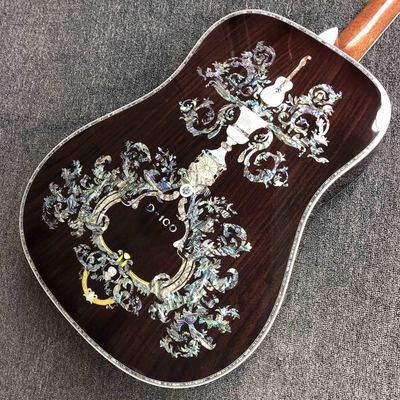 Personalizado AAAAA D100AA hecha a mano de madera sólida Vintage D Dreadnought D100A Guitarra acústica de lujo proveedor