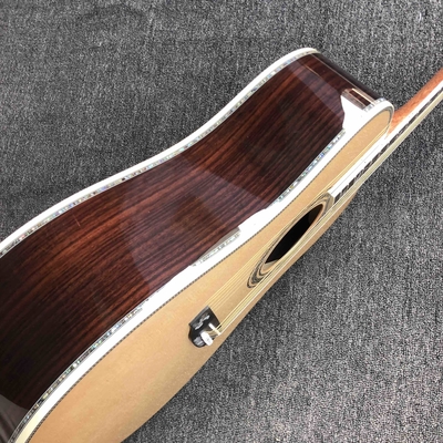 Personalizado AAAAA D100AA hecha a mano de madera sólida Vintage D Dreadnought D100A Guitarra acústica de lujo proveedor